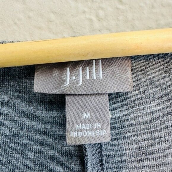 J. Jill Wool Blend Maxi Dress Womens Size Medium Gray Minimalist Modest Casual - Picture 7 of 11